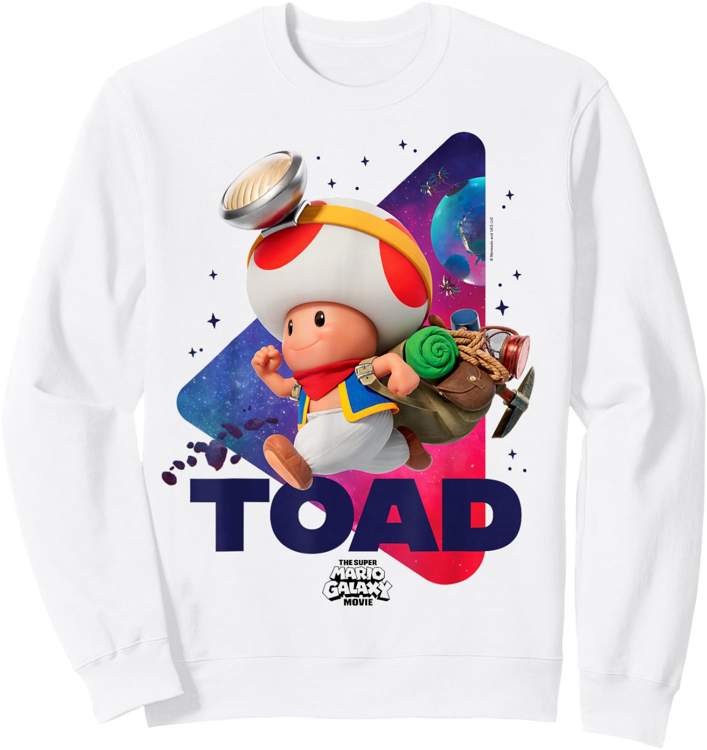 The Super Mario Galaxy Movie Toad Galaxy Run Sweatshirt - Sweatshirt | White