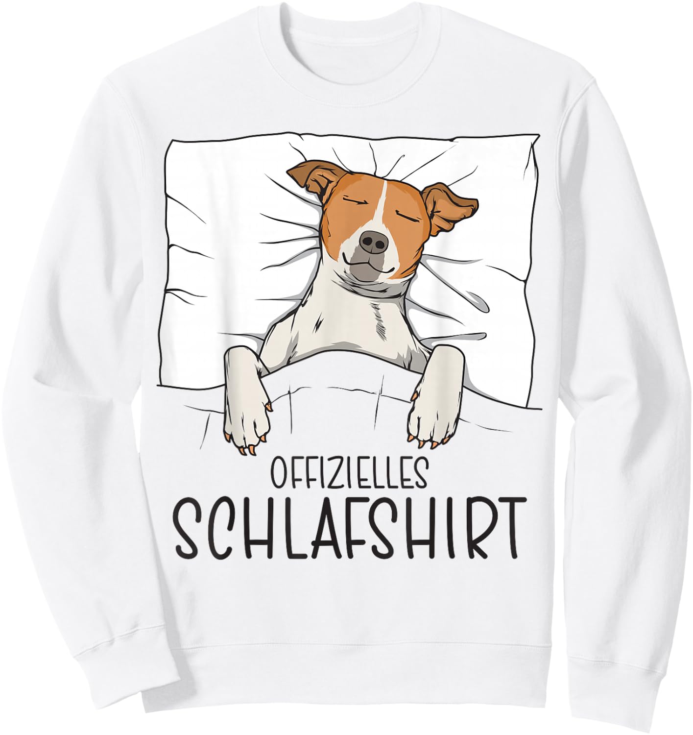 Official Jack Russel Terrier Dog Pyjamas, White Sweatshirt - Sweatshirt | White