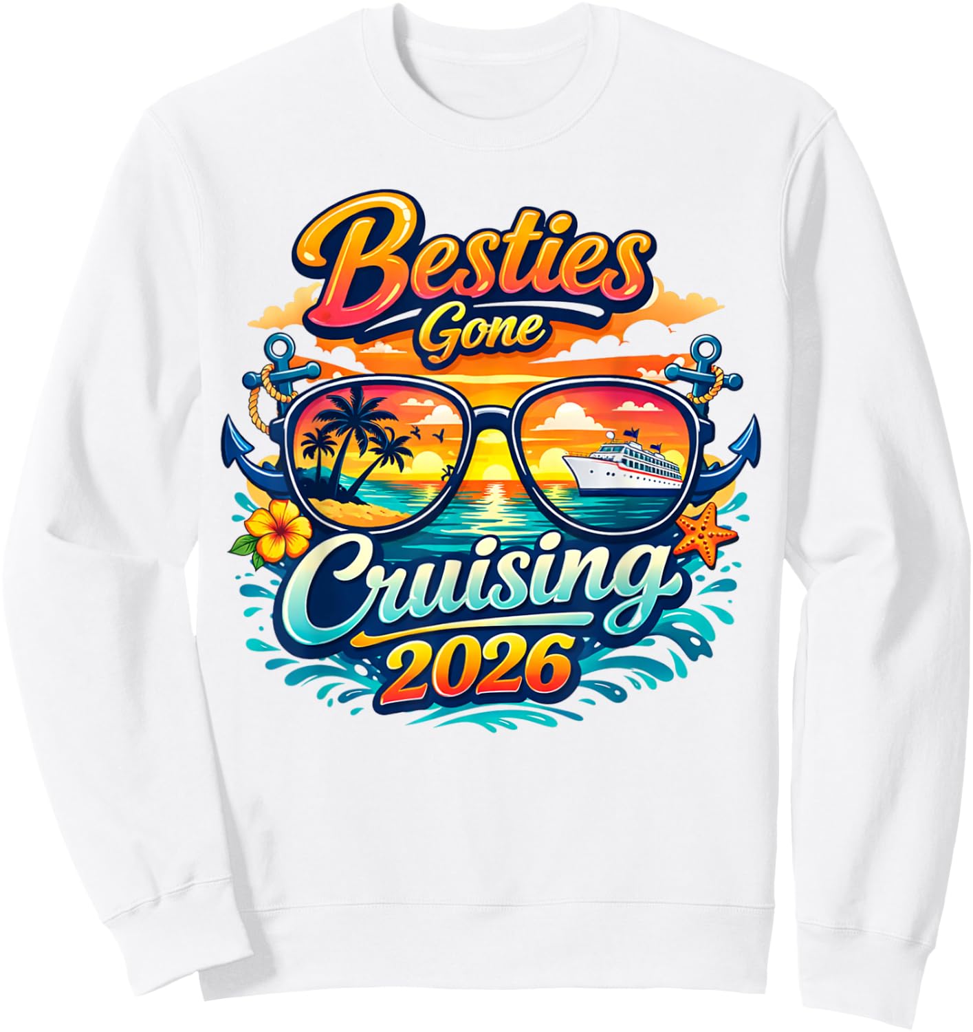 Coole passende Kreuzfahrt 2026 für Mädchen Sweatshirt - Sweatshirt | White