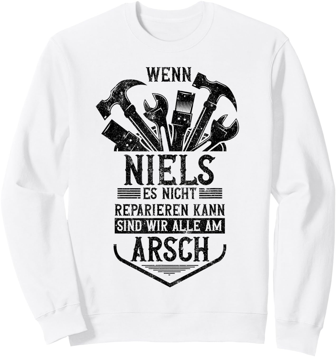 Niels Vorname Name Lustiges Niels Sweatshirt - Sweatshirt | White
