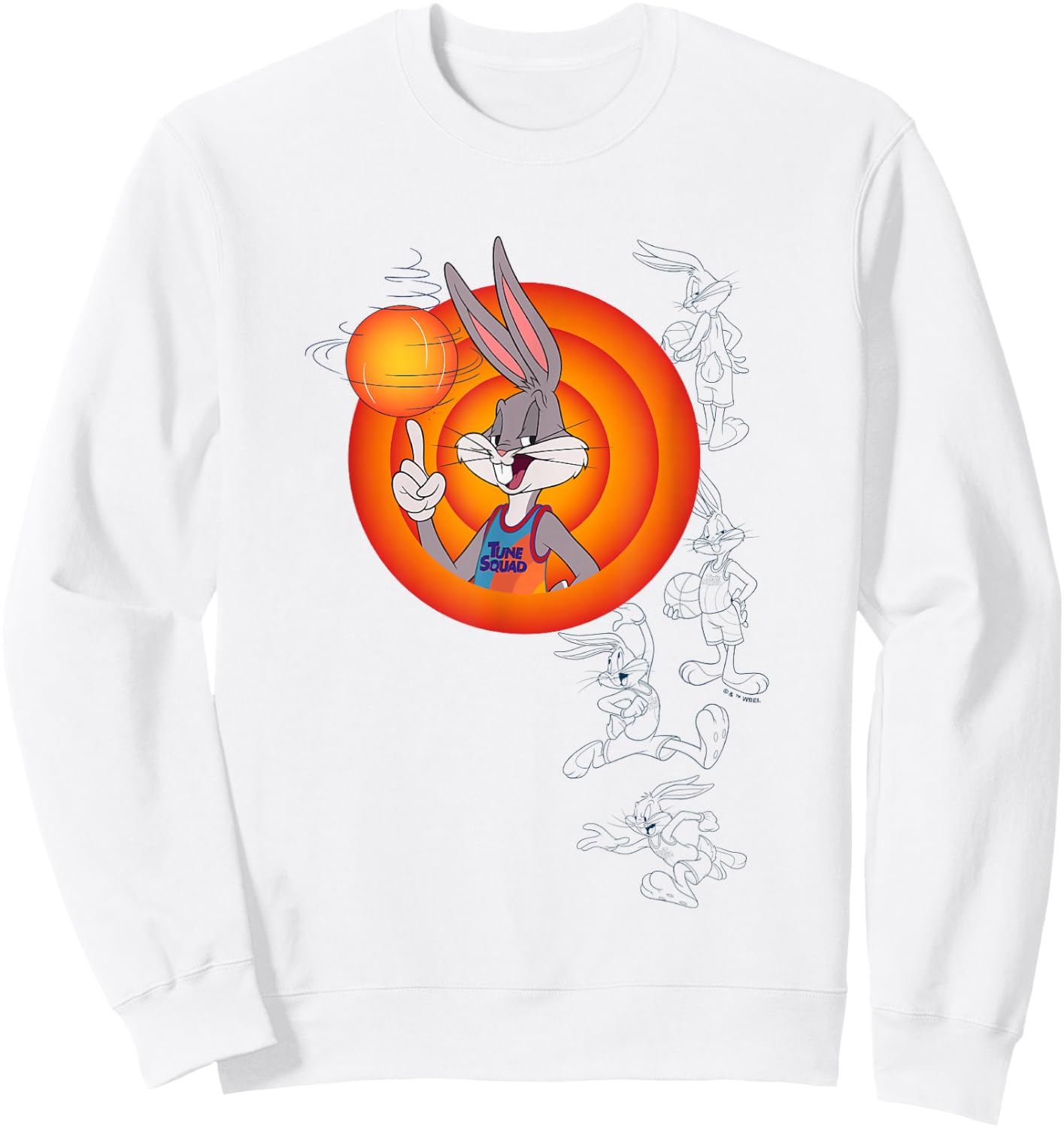 Space Jam: A New Legacy Best Player Bugs Bunny Chest Frame Sweatshirt - Sweatshirt | White