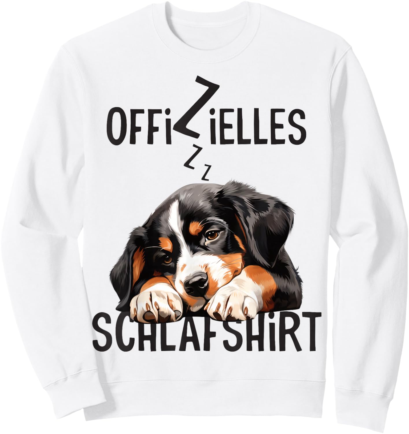 Offizielles Schlafshirt Entlebucher Sennenhund Hund Lustig Sweatshirt - Sweatshirt | White