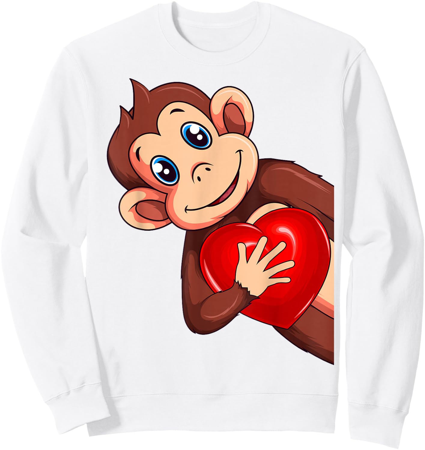 Affen Äffchen Mädchen Kinder Damen Sweatshirt - Sweatshirt | White