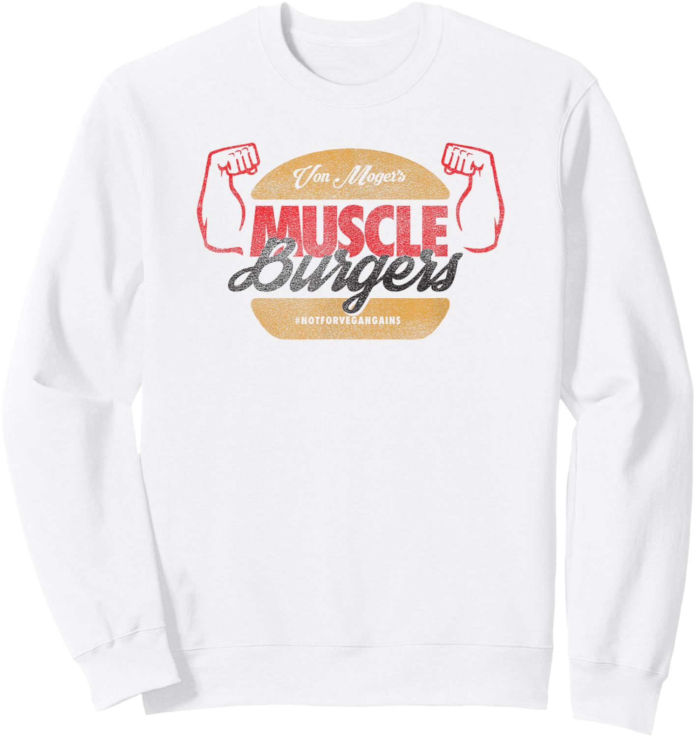 Calum Von Moger Muscle Burger Sweatshirt - Sweatshirt | White