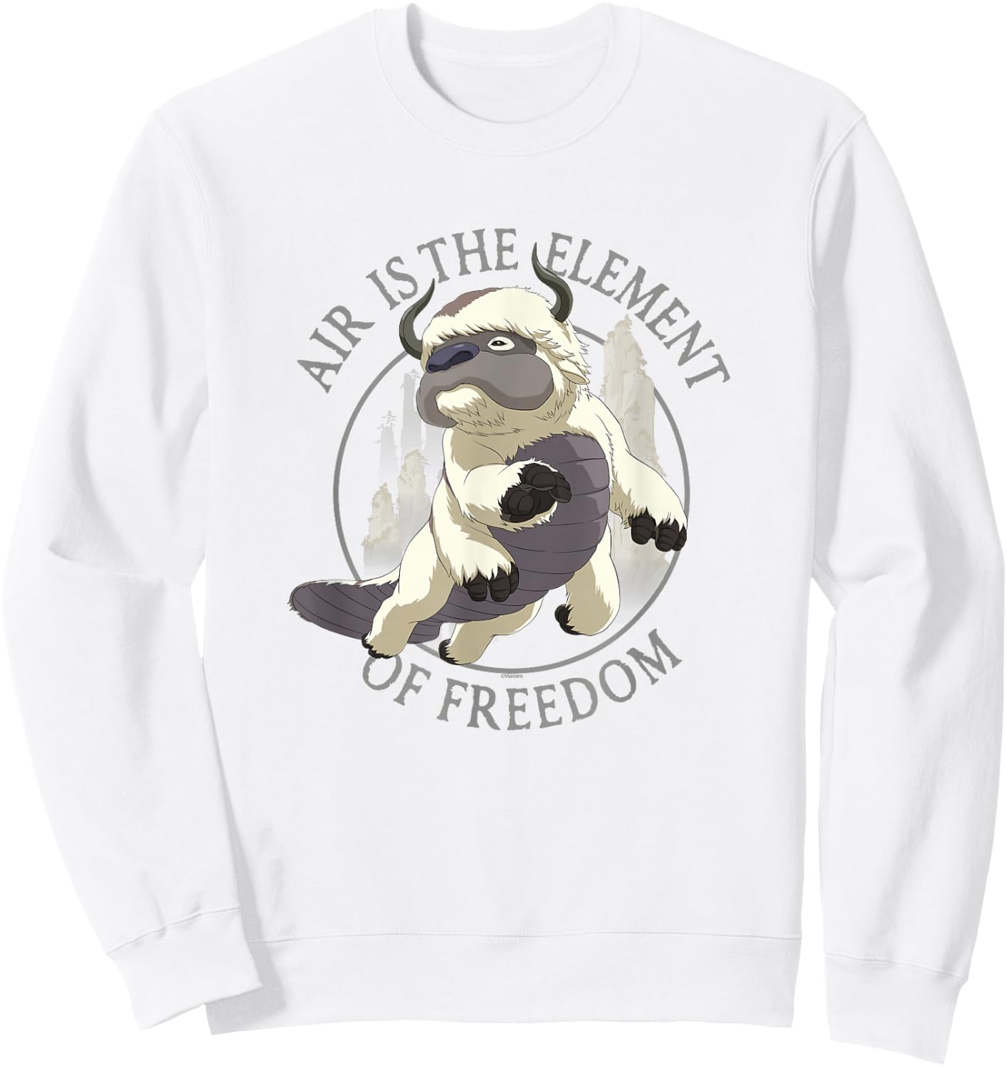 Avatar: The Last Airbender Appa Air The Element Of Freedom Sweatshirt - Sweatshirt | White