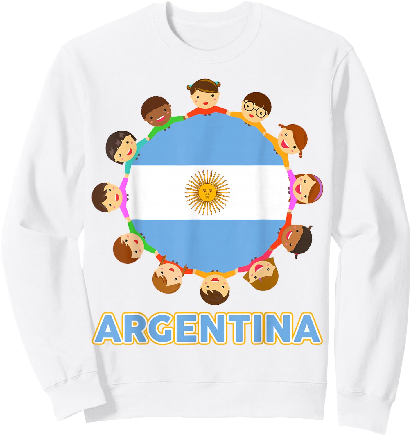 Kids Argentina-Shirt Flag Argentinian Toddler Boys Men Women Sweatshirt - Sweatshirt | White
