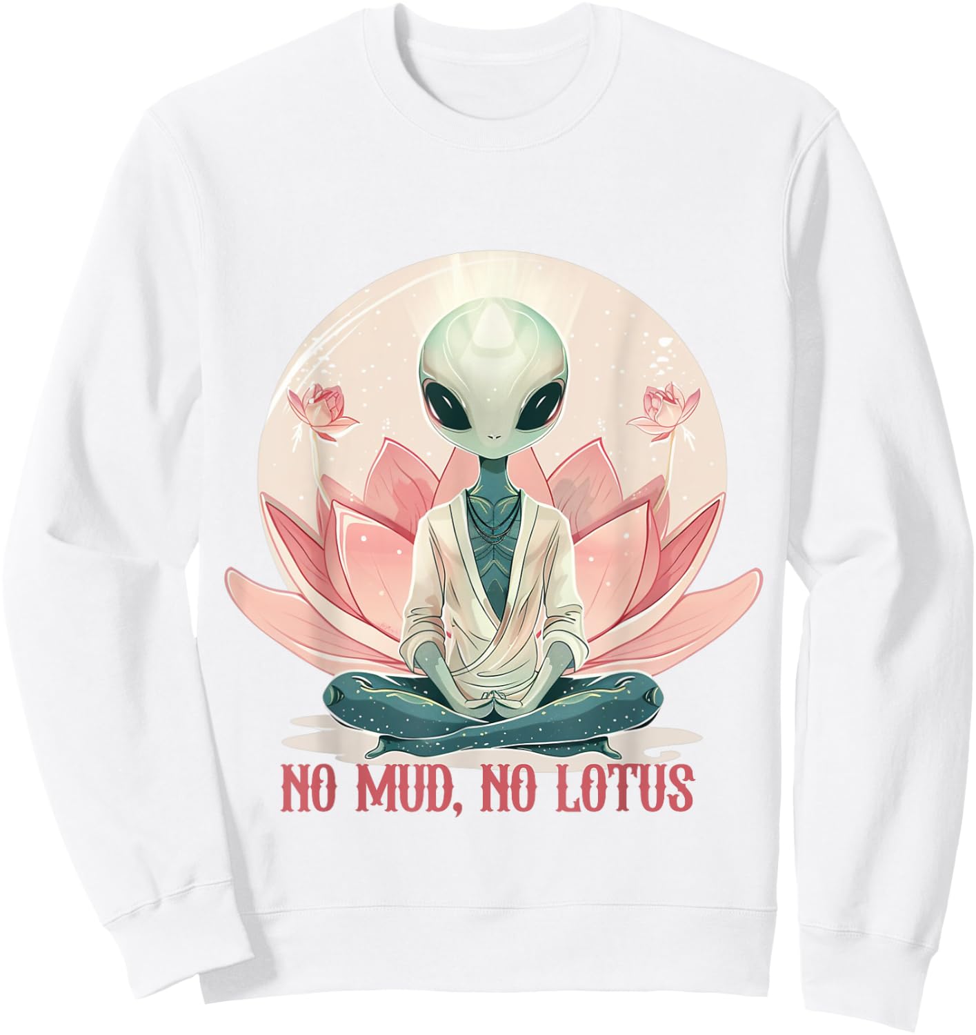 Awesome Alien Yoga – The Gift Yoga Lovers Sweatshirt - Sweatshirt | White