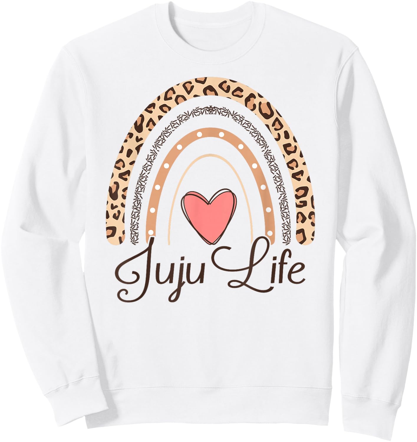 Juju Life Boho Rainbow Funny Grandma Juju Sweatshirt - Sweatshirt | White