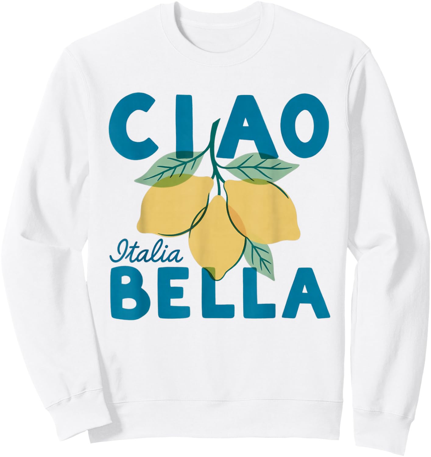 Ciao Bella Italian Lemon Sweatshirt - Sweatshirt | White