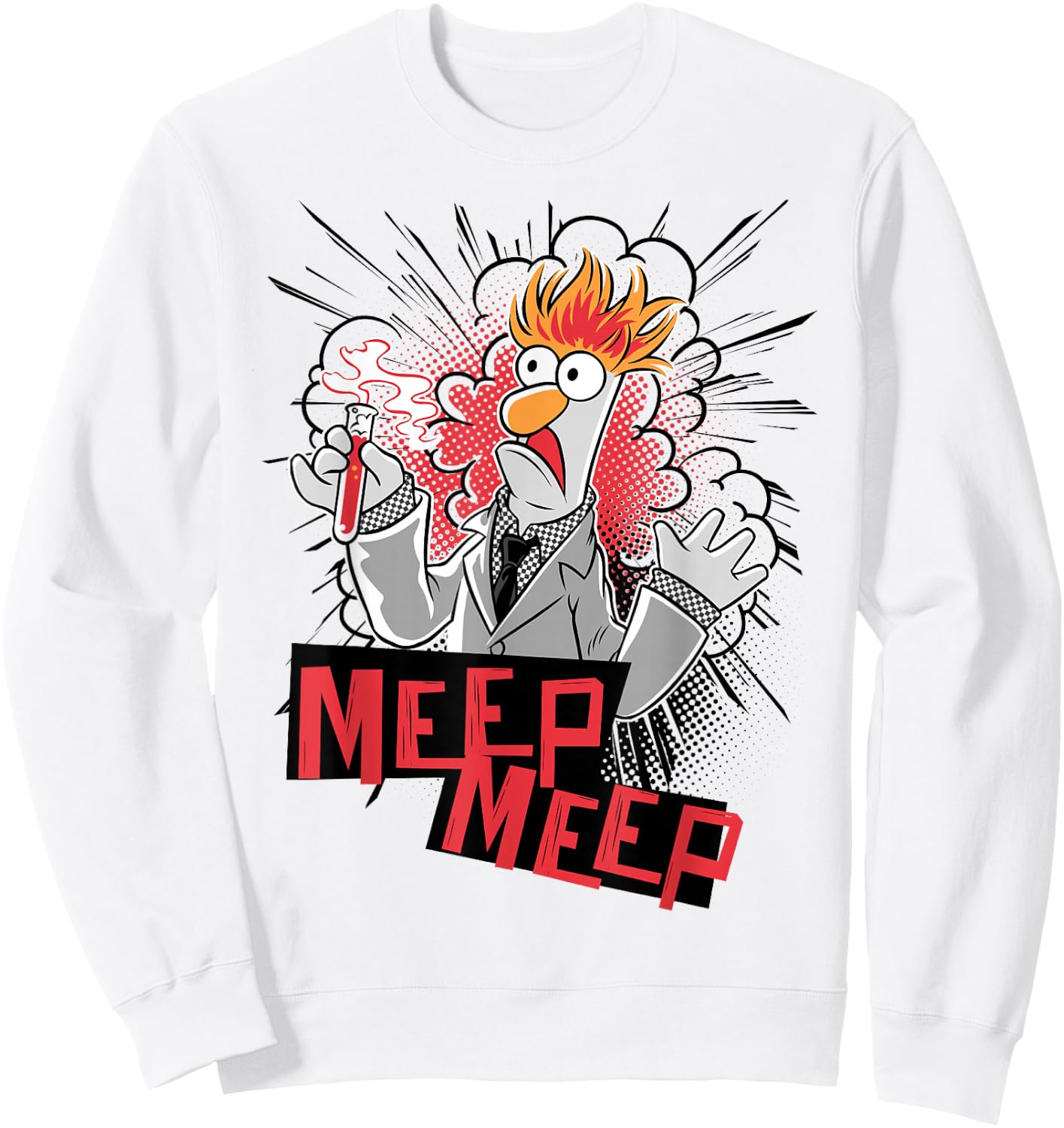 Disney The Muppets Beaker Meep Meep Small Sweatshirt - Sweatshirt | White