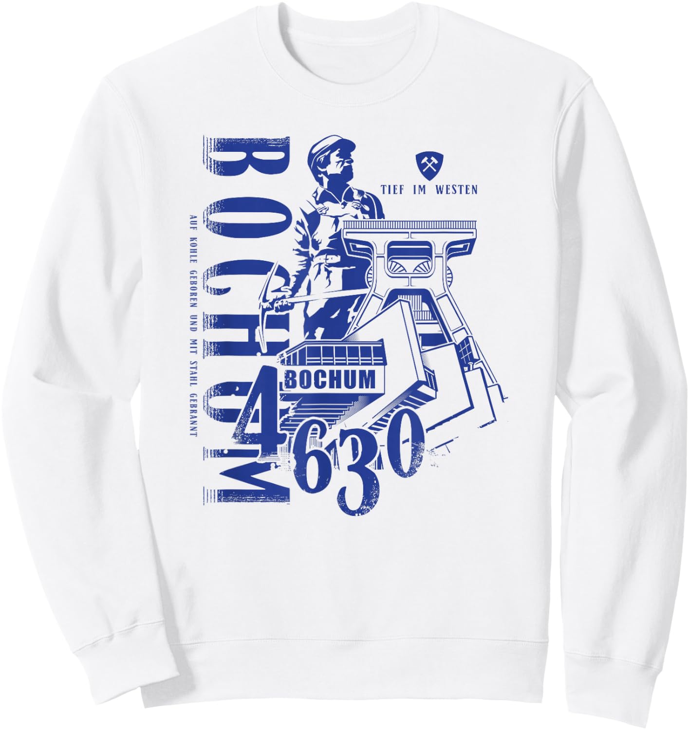 Bochum - Auf Kohle Geboren Sweatshirt - Sweatshirt | White