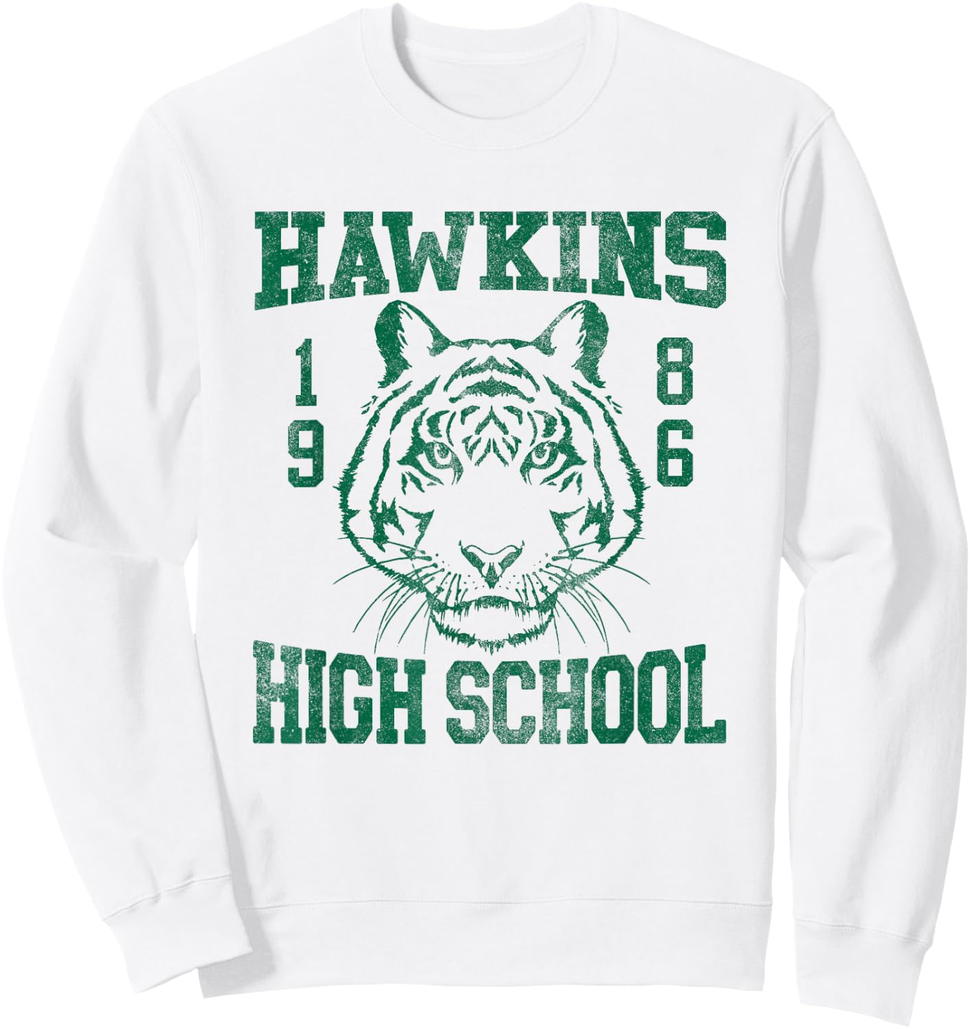 Stranger Things 1986 Hawkins High School Sweatshirt - Sweatshirt | White