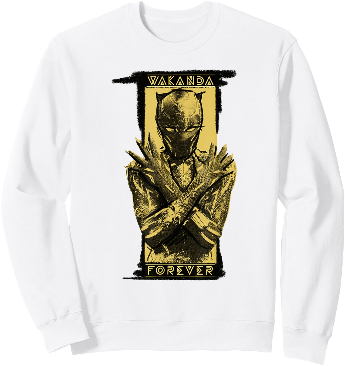 Marvel Black Panther: Wakanda Forever Shuri Salute Badge Sweatshirt - Sweatshirt | White