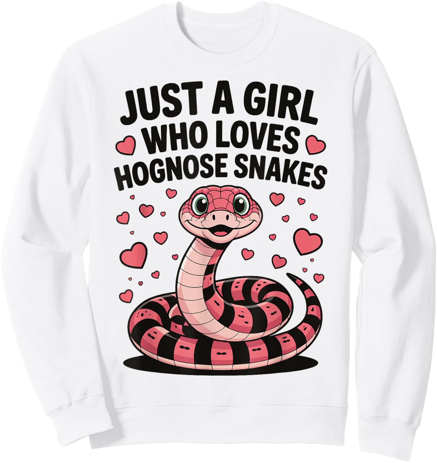 Just A Girl Who Loves Hognose Snakes Sweatshirt - Sweatshirt | White