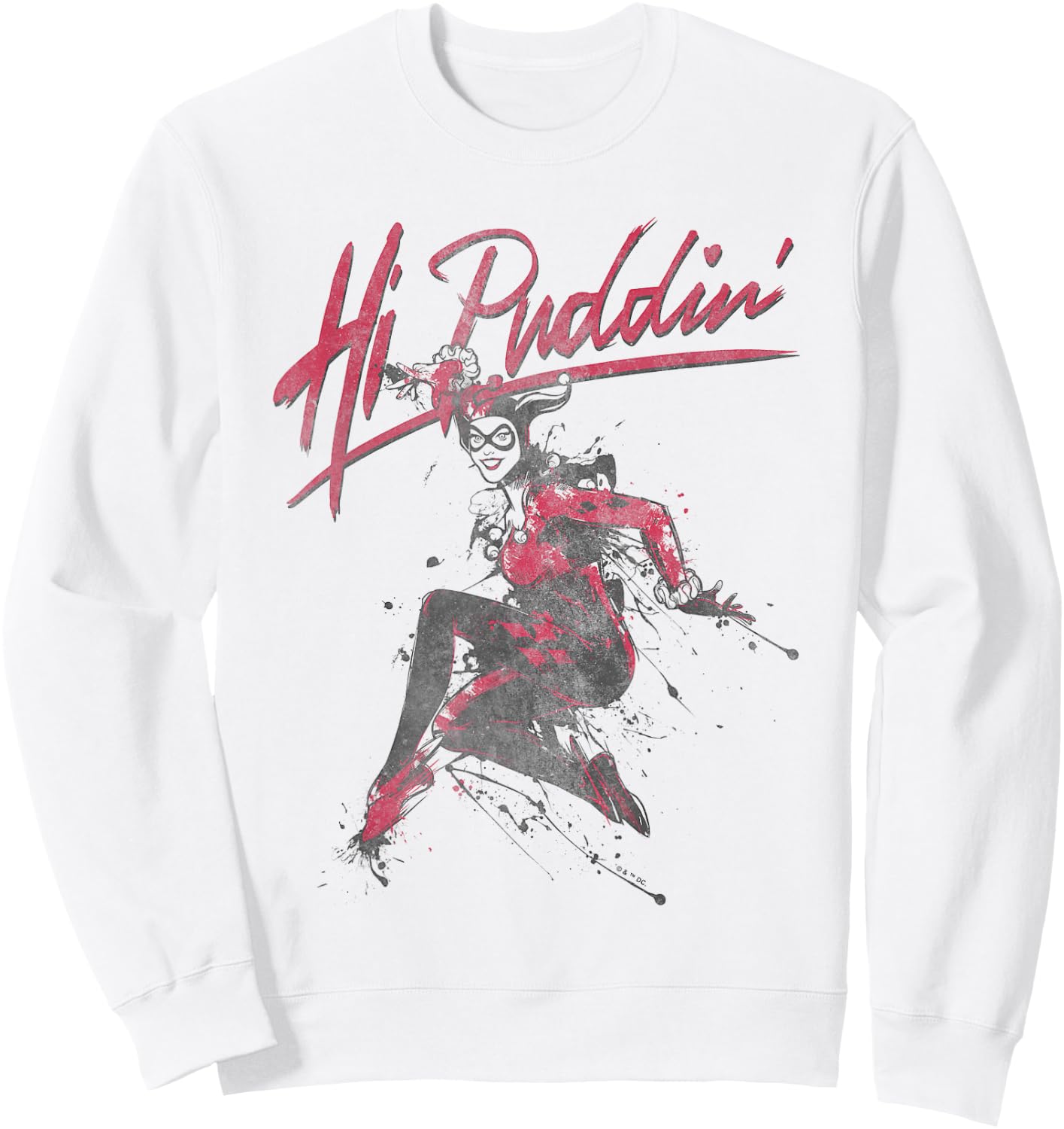 Batman Harley Quinn Hi Puddin' Sweatshirt - Sweatshirt | White