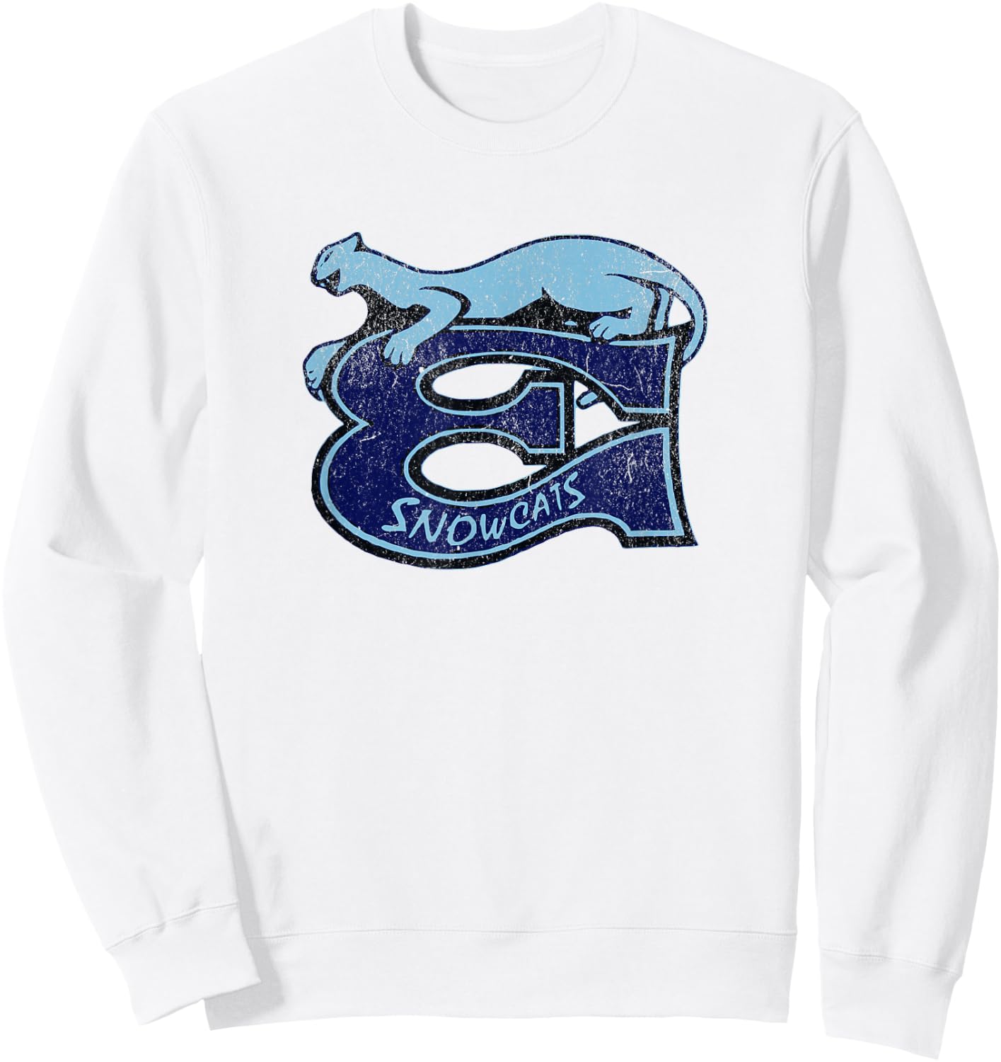 Retro Hockey Eugene Snowcats Équipe de hockey des années 90 Sweatshirt - Sweatshirt | White