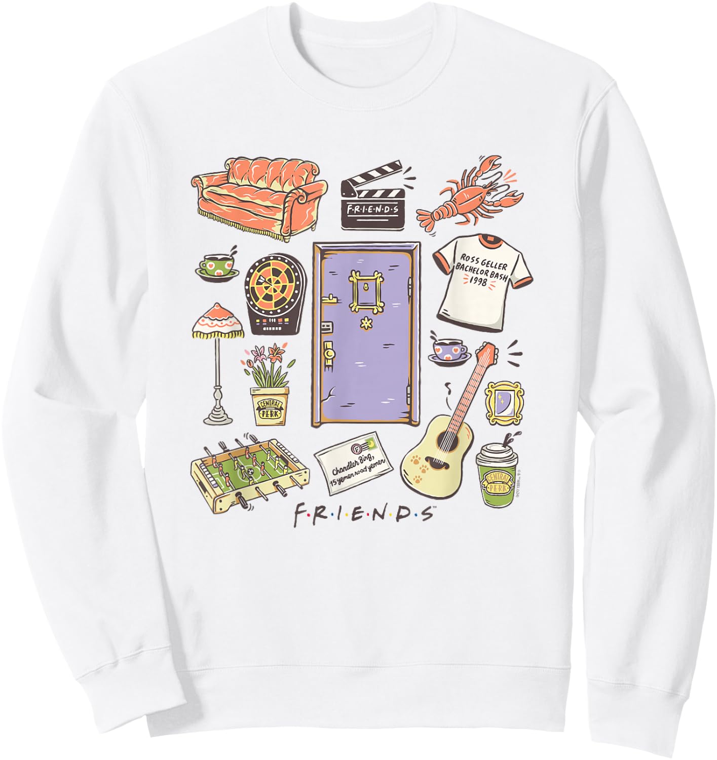Friends - Friends Collage Sweatshirt - Sweatshirt | White