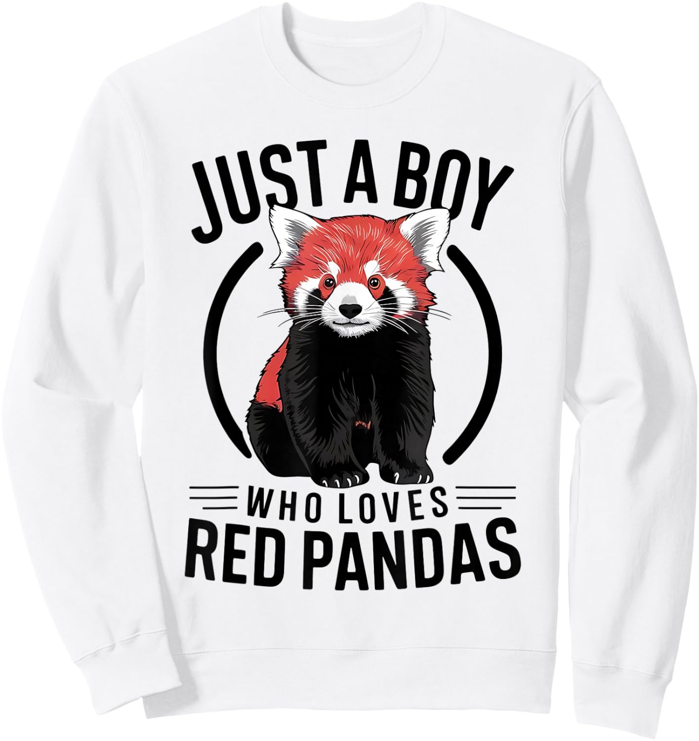 Just A Boy Who Loves Red Pandas Sweatshirt - Sweatshirt | White