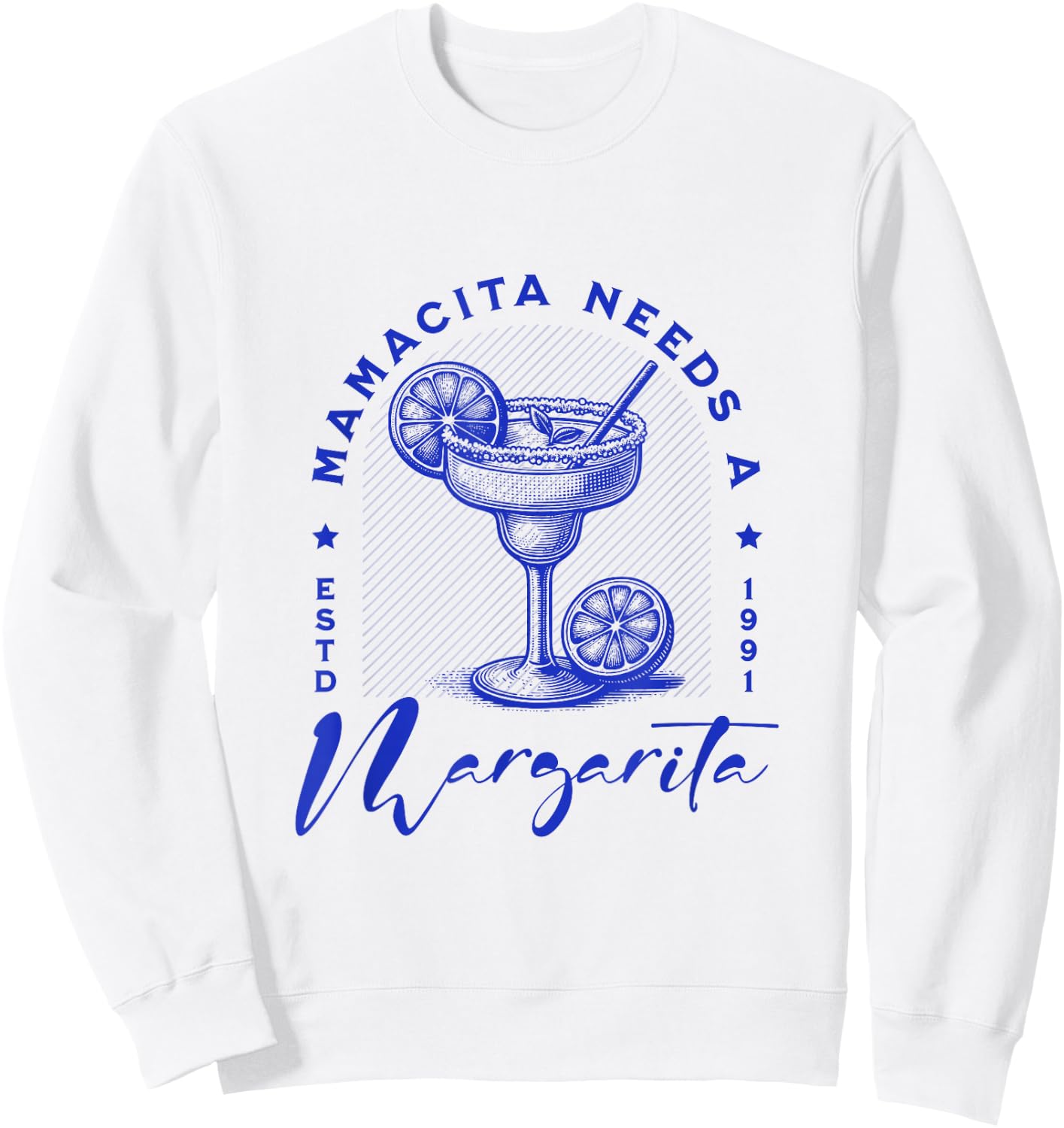 Mamacita needs a margarita – Funny Vintage Gift , white, S Sweatshirt - Sweatshirt | White