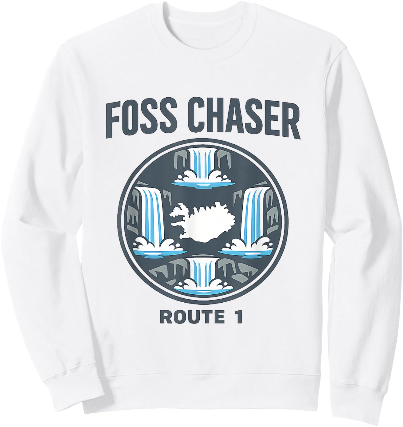 FOSS Chaser Route 1 Iceland Ring Road Sweatshirt - Sweatshirt | White