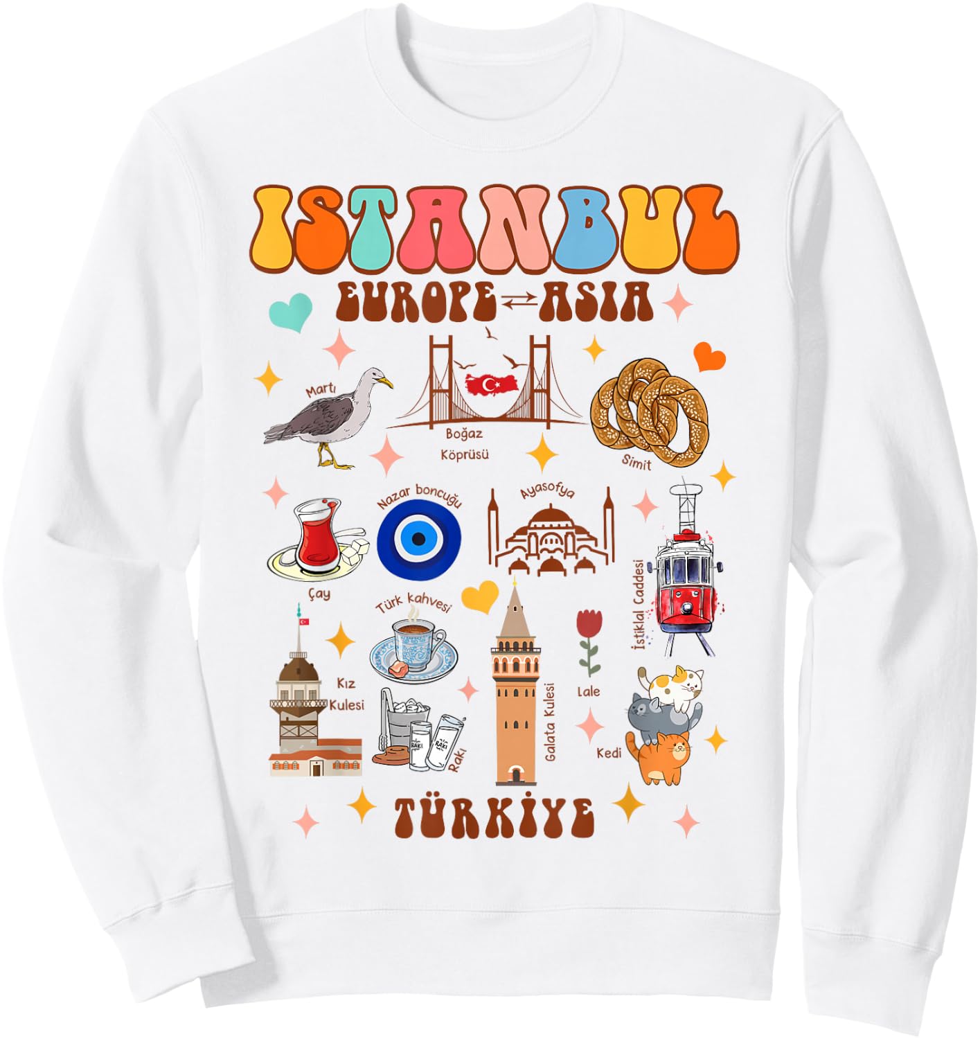 Istanbul Travel Traveling Summer Vacation Istanbul Turkey Sweatshirt - Sweatshirt | White