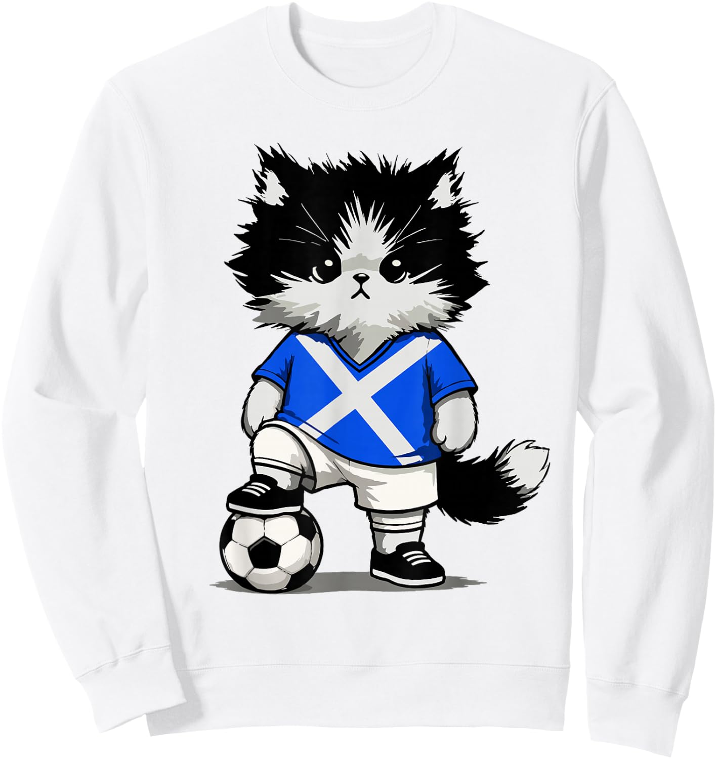 Scottish Flag Men Women Kids Scotland Sweatshirt - Sweatshirt | White