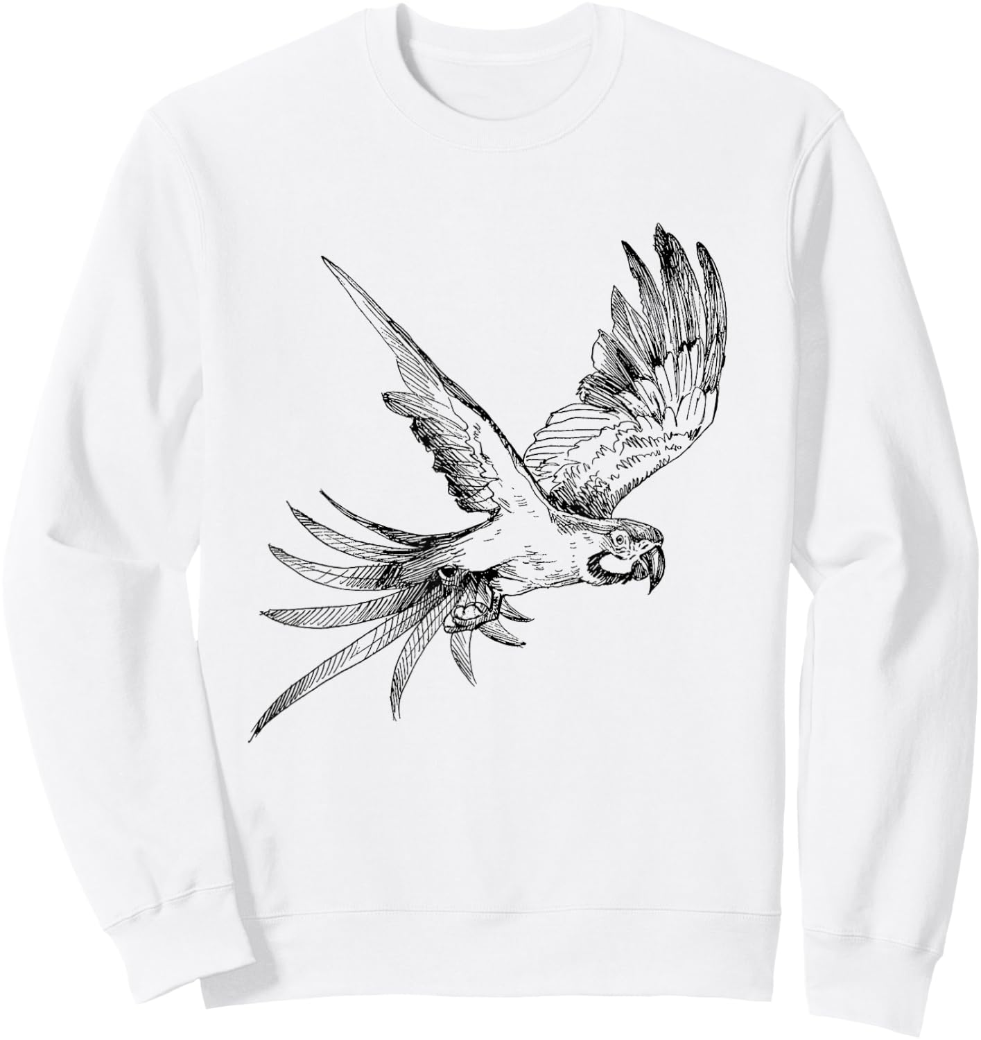 Funny Parrot kids Shirt Parrot Lover and girls Sweatshirt - Sweatshirt | White