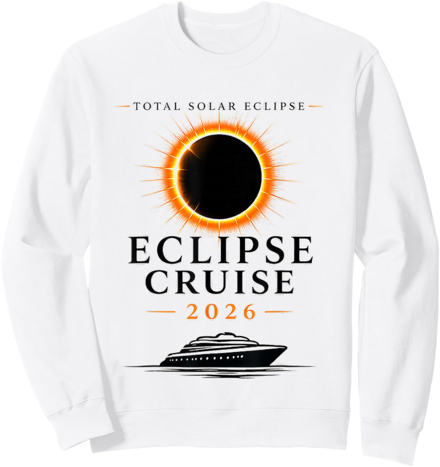 Total Solar Eclipse Cruise Sweatshirt - Sweatshirt | White