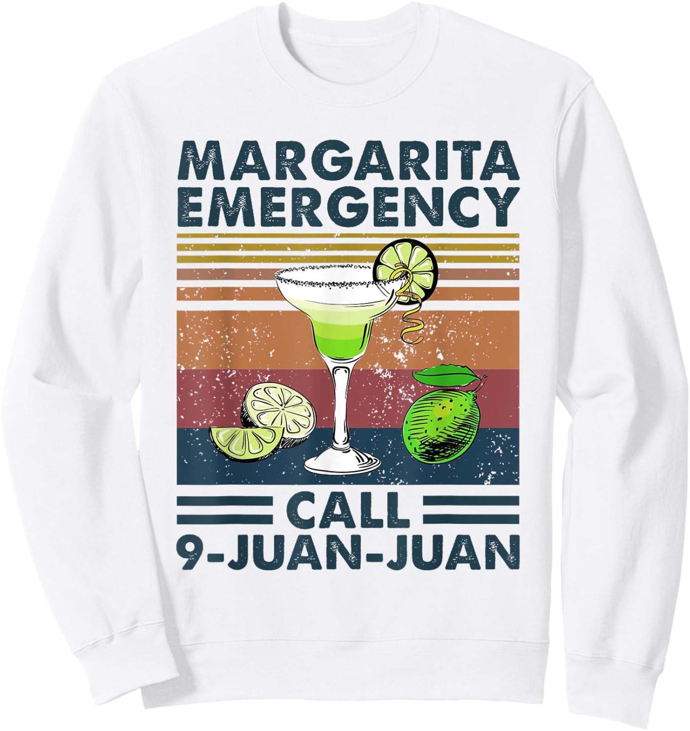 Margarita Emergency Calls 9 Juan Juan Sweatshirt - Sweatshirt | White