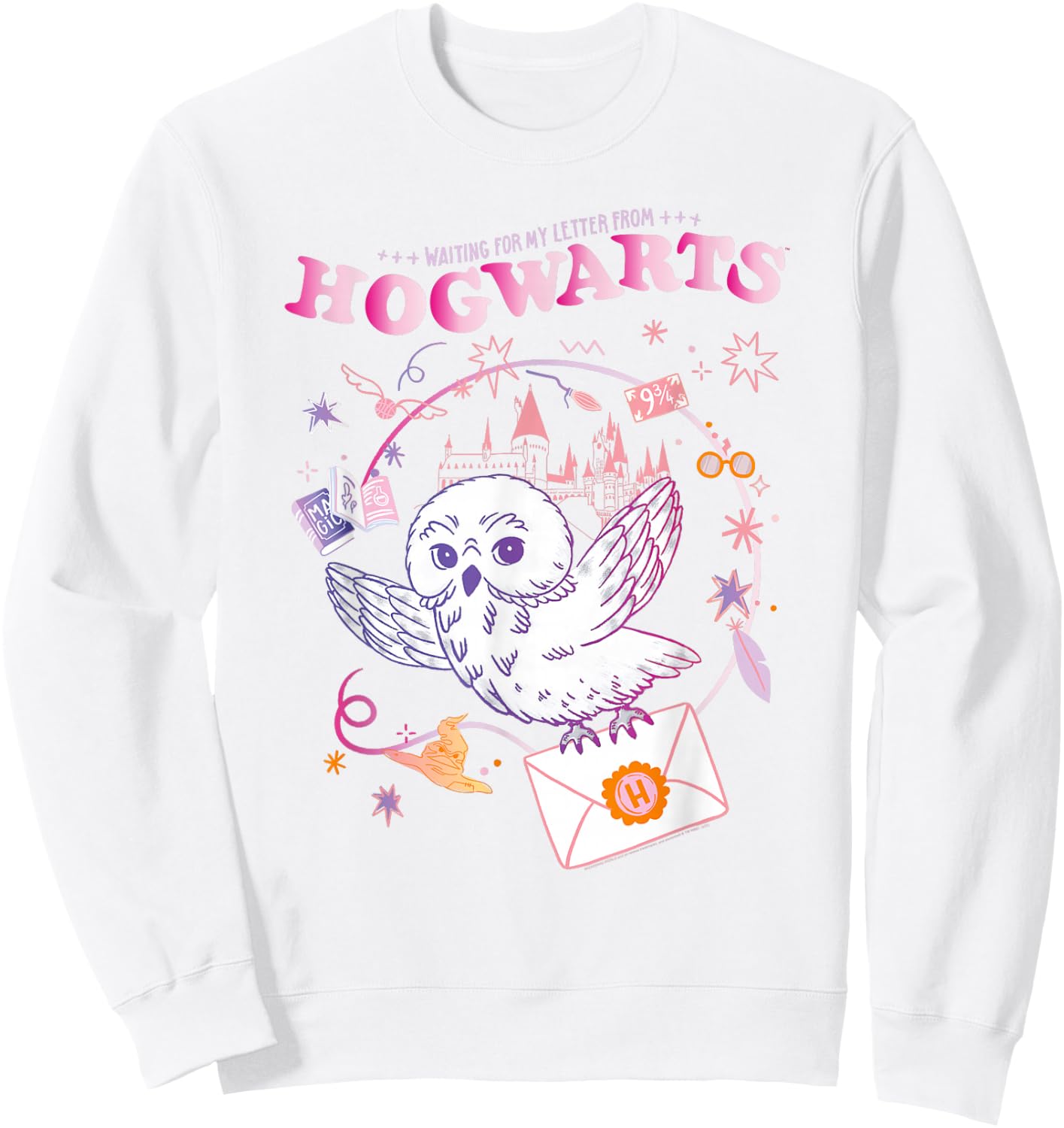 Harry Potter Owl Letter Sweatshirt - Sweatshirt | White