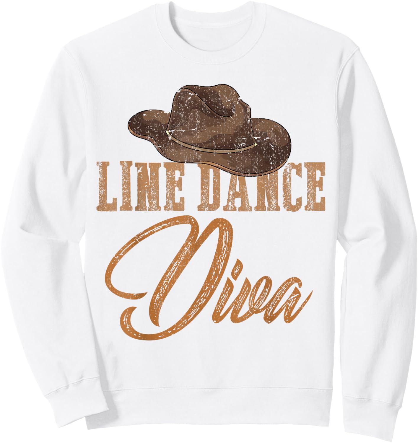 Country Western Line Dance Gifts Line Dance Diva Women Girls Line Dance Sweatshirt - Sweatshirt | White
