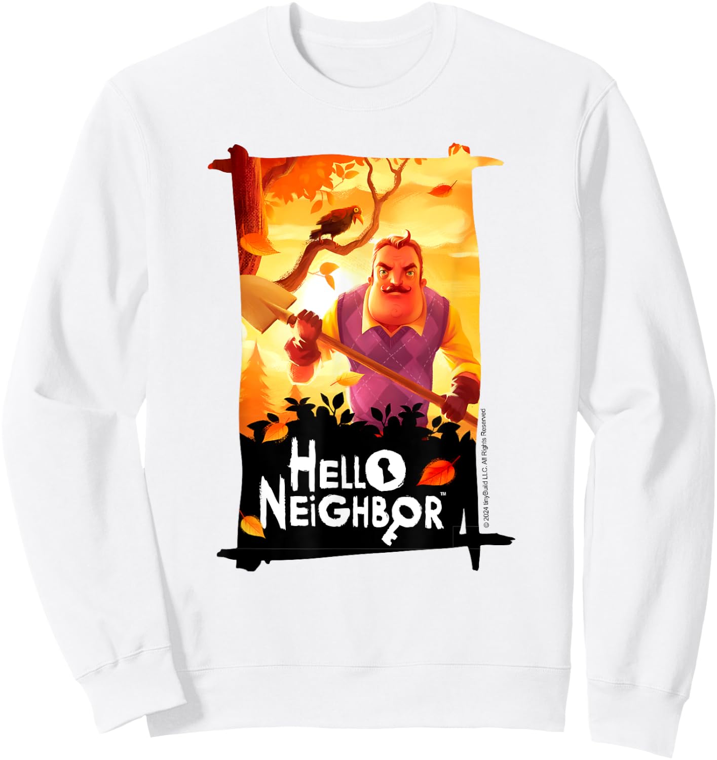 Hello Neighbor - Game Related Designs, Blue, S Sweatshirt - Sweatshirt | White