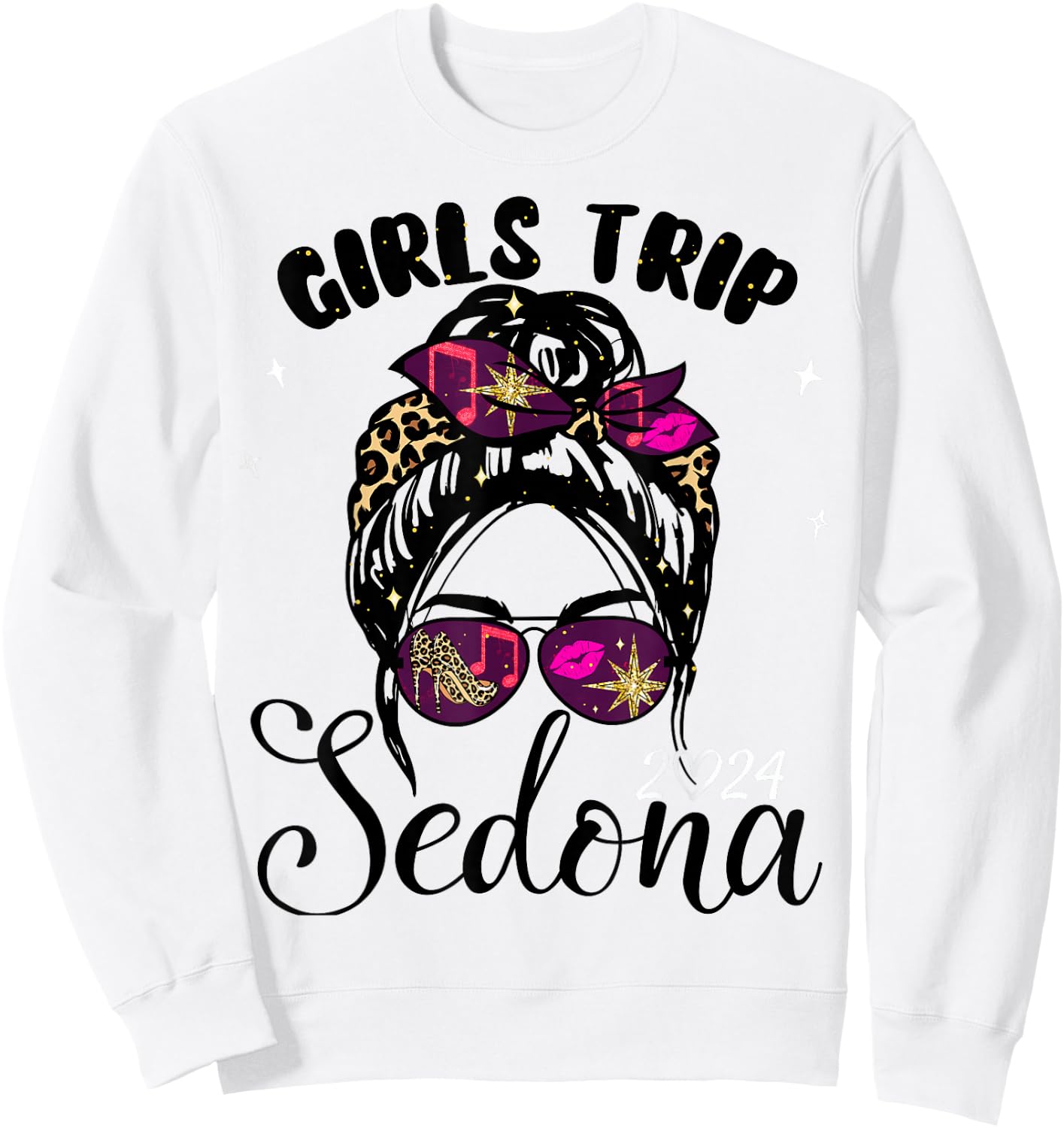 Girls Trip Sedona 2024 Shirts Weekend Birthday Squad Sweatshirt - Sweatshirt | White