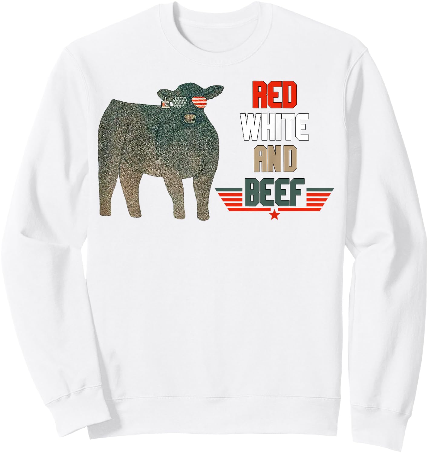Red White And Beef Sweatshirt - Sweatshirt | White