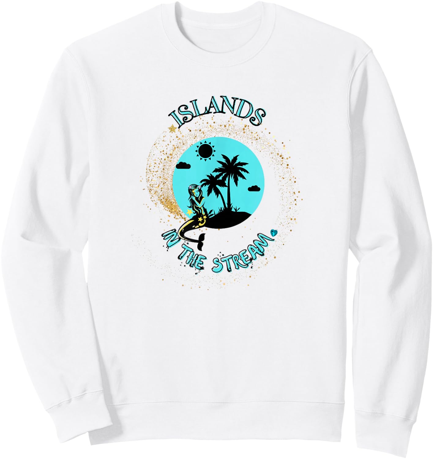Islands in the stream with mermaid Sweatshirt - Sweatshirt | White