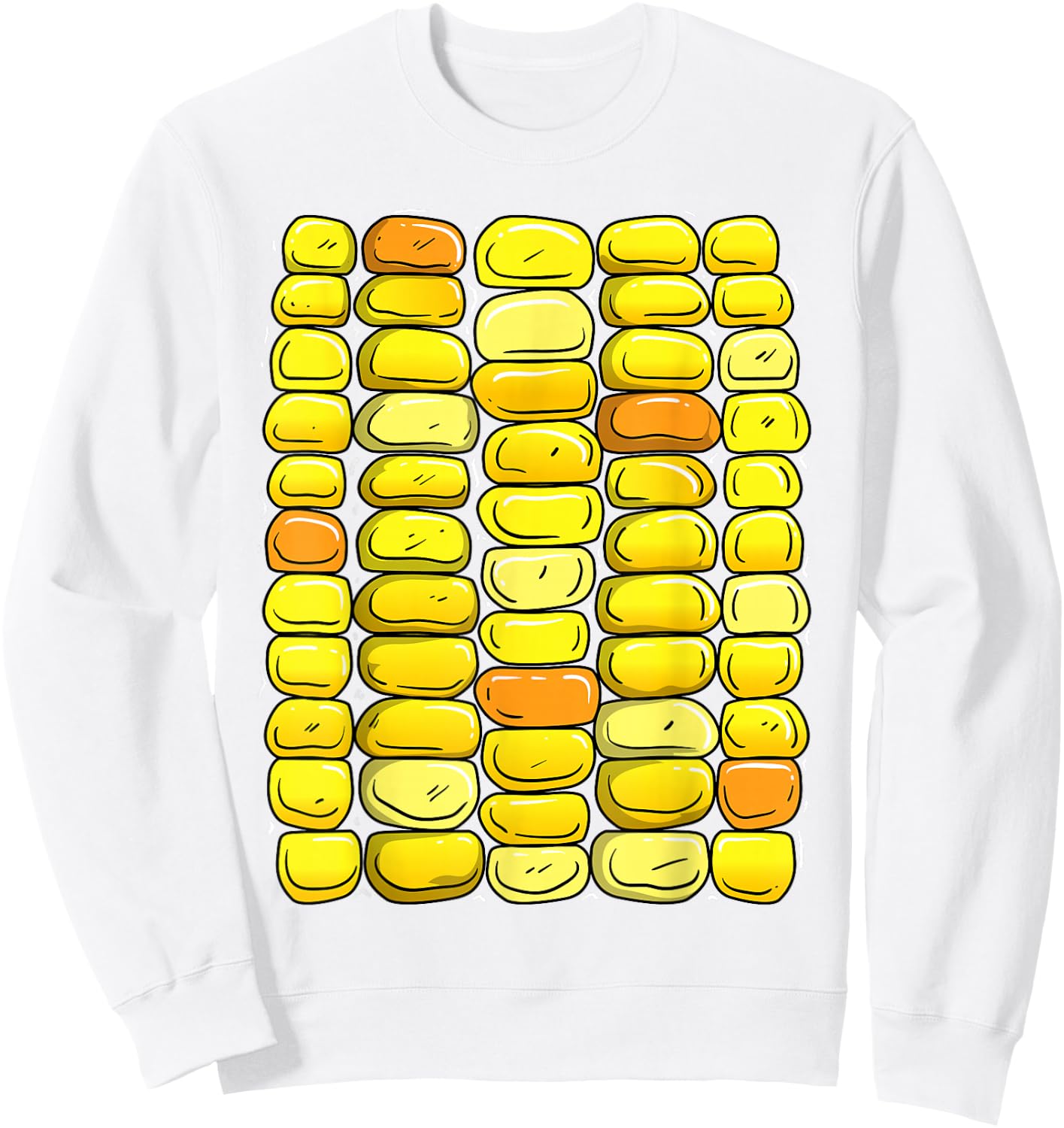 Corn Halloween Costume Funny Corn On The Cob Sweatshirt - Sweatshirt | White
