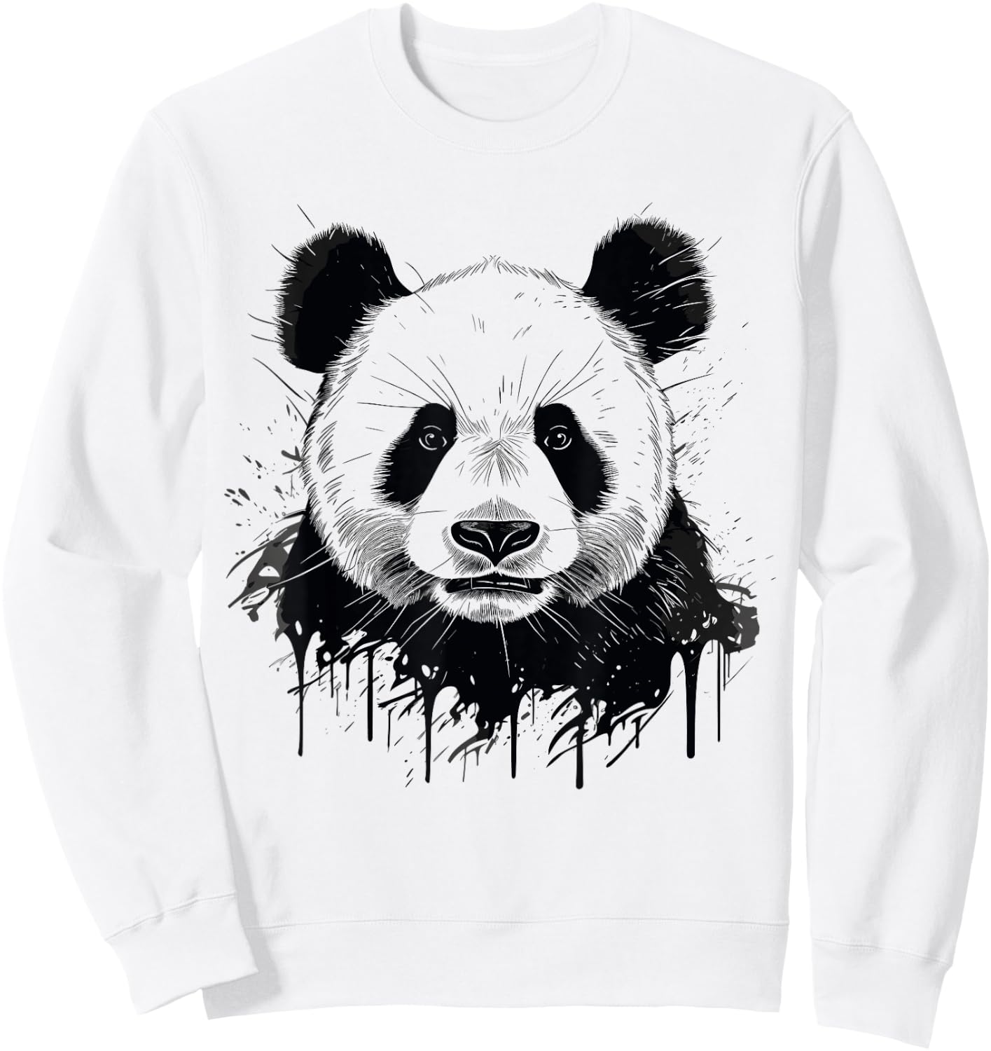 Watercolour Panda Sweatshirt - Sweatshirt | White