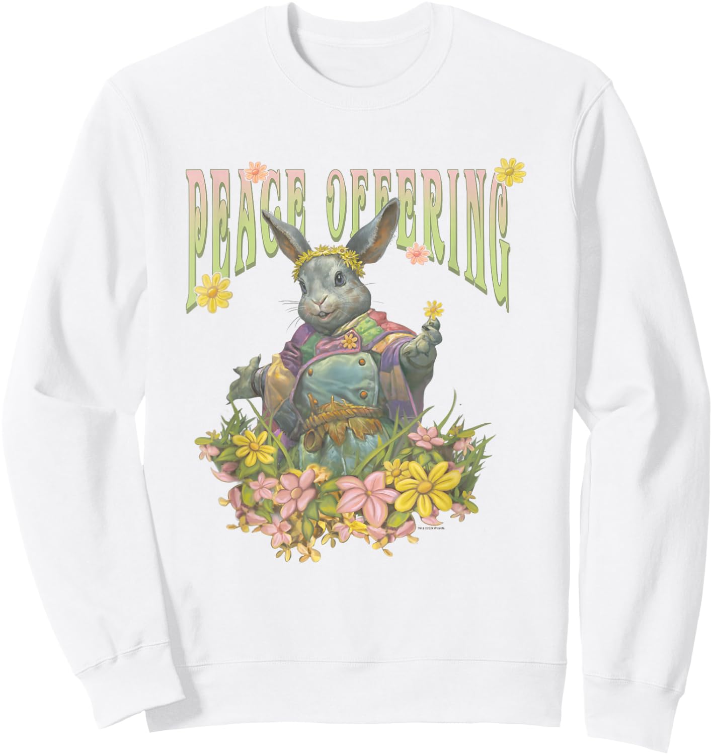 Magic: The Gathering Peace Offering Ms. Bumbleflower , white, S Sweatshirt - Sweatshirt | White