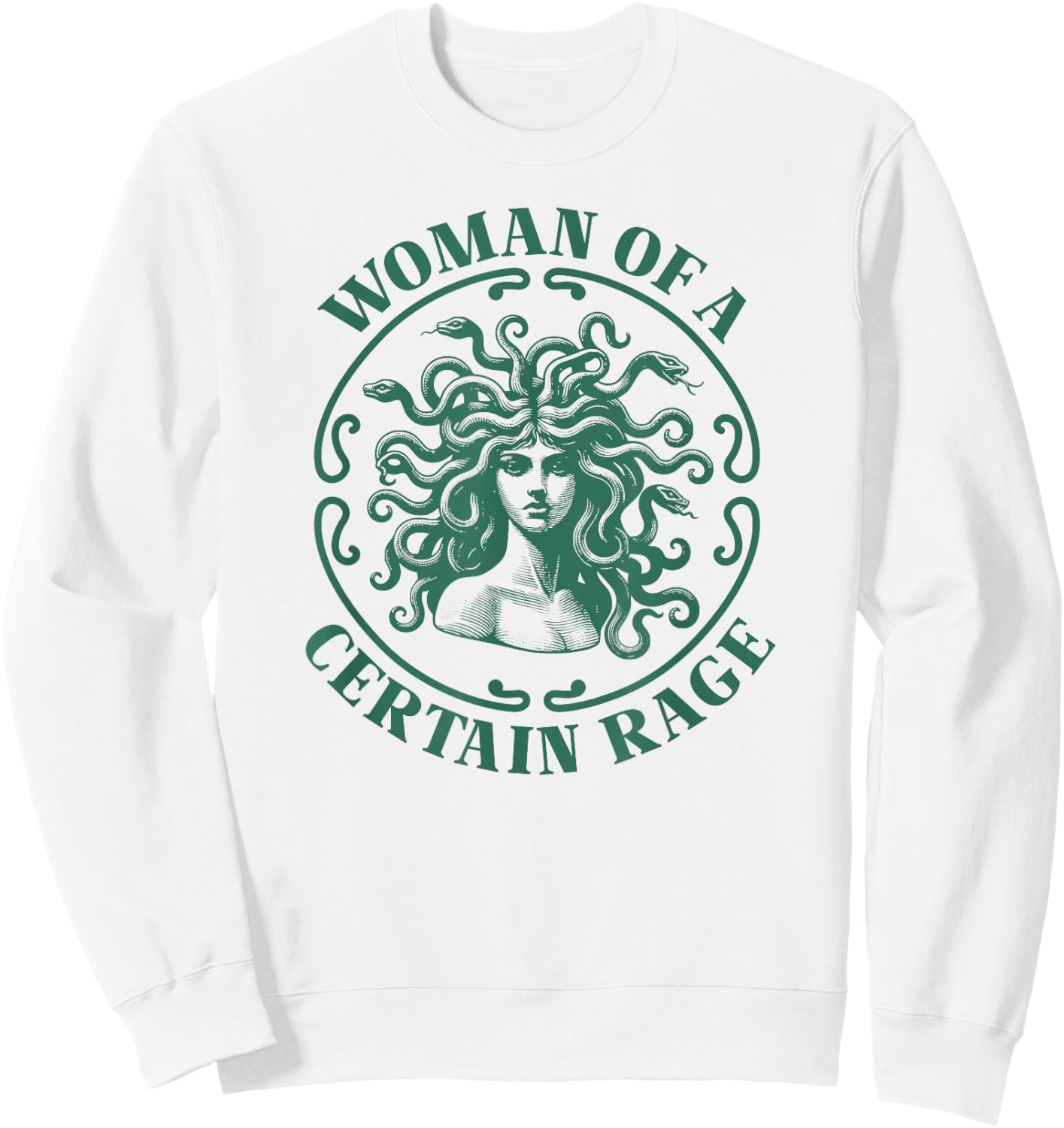 Die Frau Einer gewissen Wut Medusa Sweatshirt - Sweatshirt | White