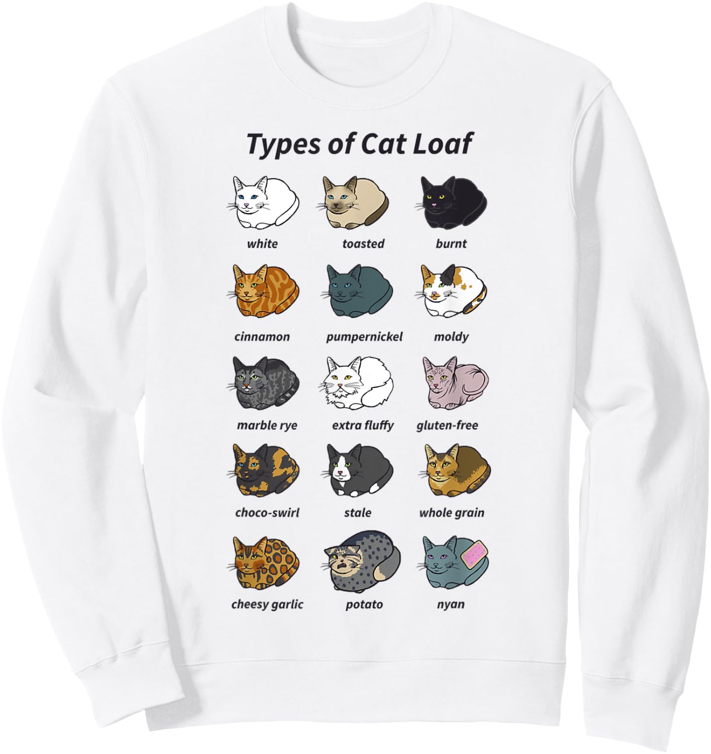 Cat Breads Baby Women Kids Sweatshirt - Sweatshirt | White