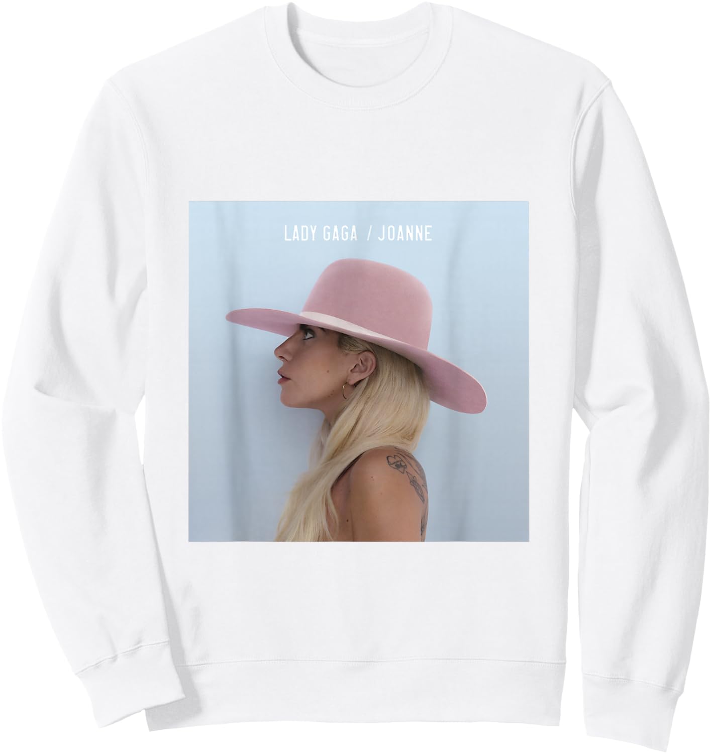 Lady Gaga Joanne Album Cover Sweatshirt - Sweatshirt | White