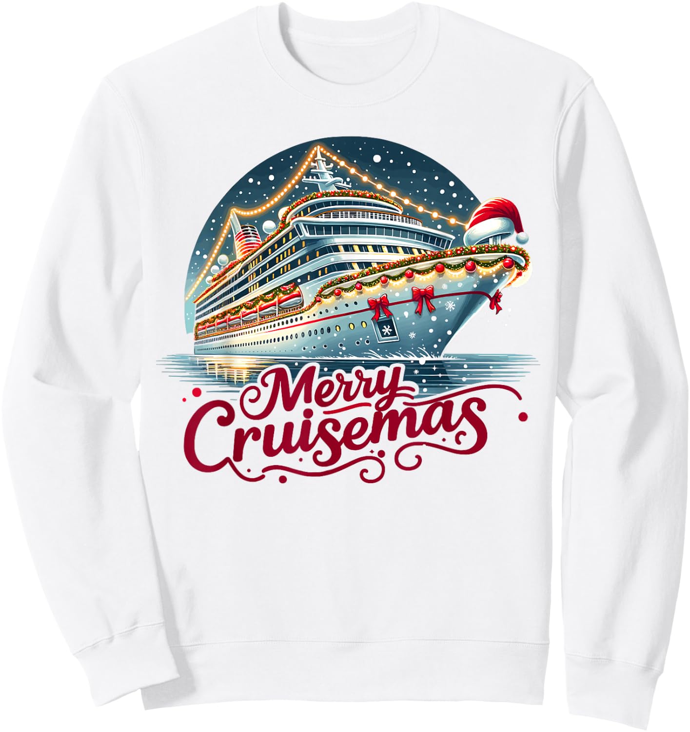 Merry Cruisemas - Cruise Mas Sweatshirt - Sweatshirt | White