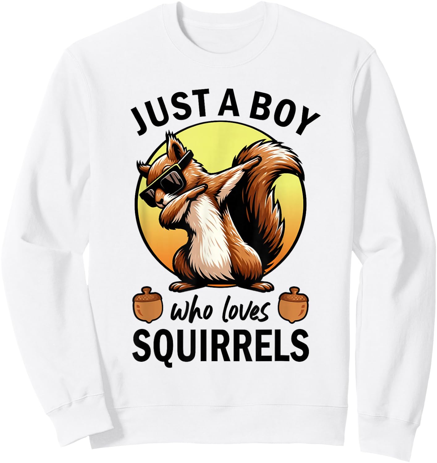 Just A Boy Who Loves Squirrels Sweatshirt - Sweatshirt | White