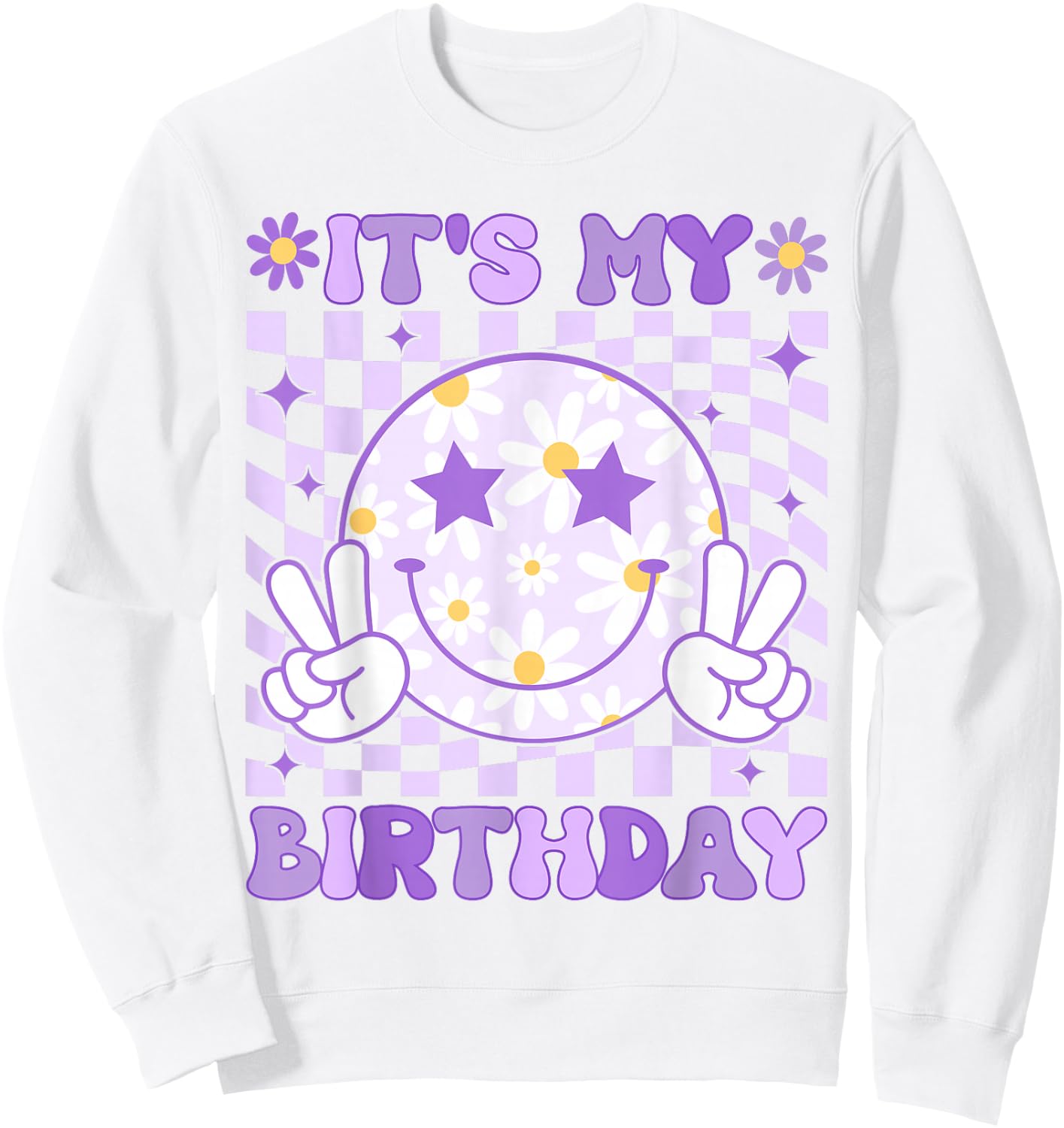 It's My Birthday Women Teens Girls Kid Birthday Party Bday Sweatshirt - Sweatshirt | White