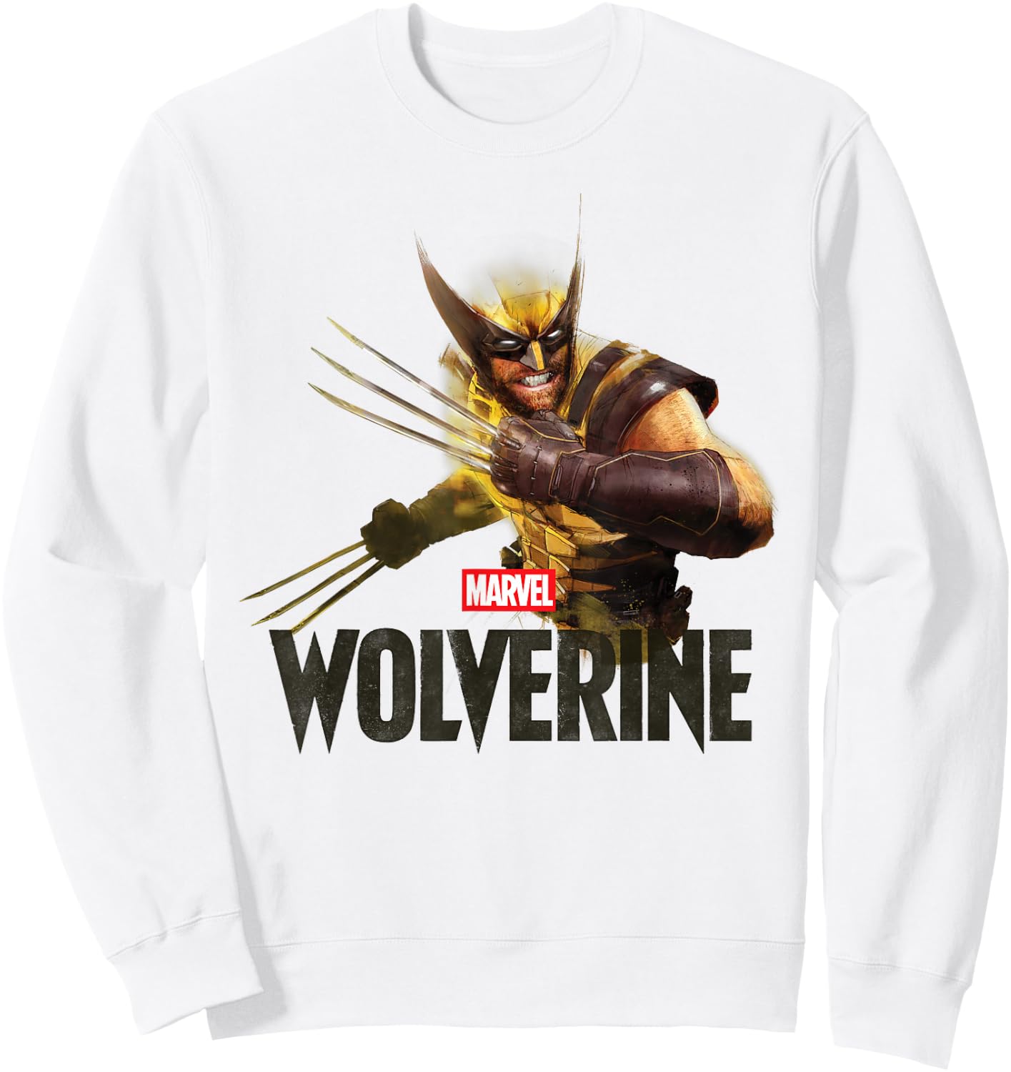 Marvel Wolverine Game Official Key Art 2026 Video Game Sweatshirt - Sweatshirt | White
