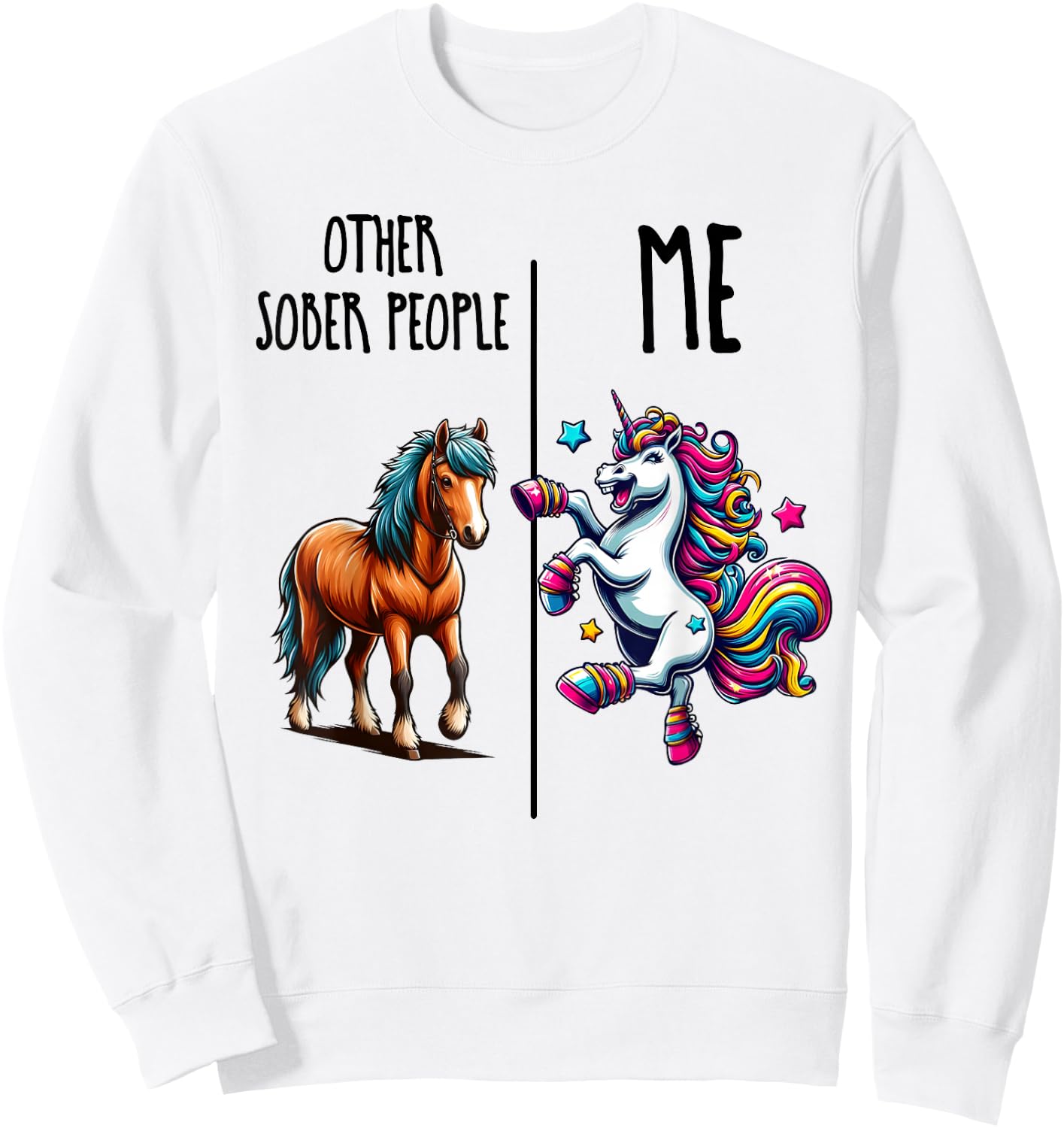 Women Sobriety Squad: Other Sober People Edition Sweatshirt - Sweatshirt | White