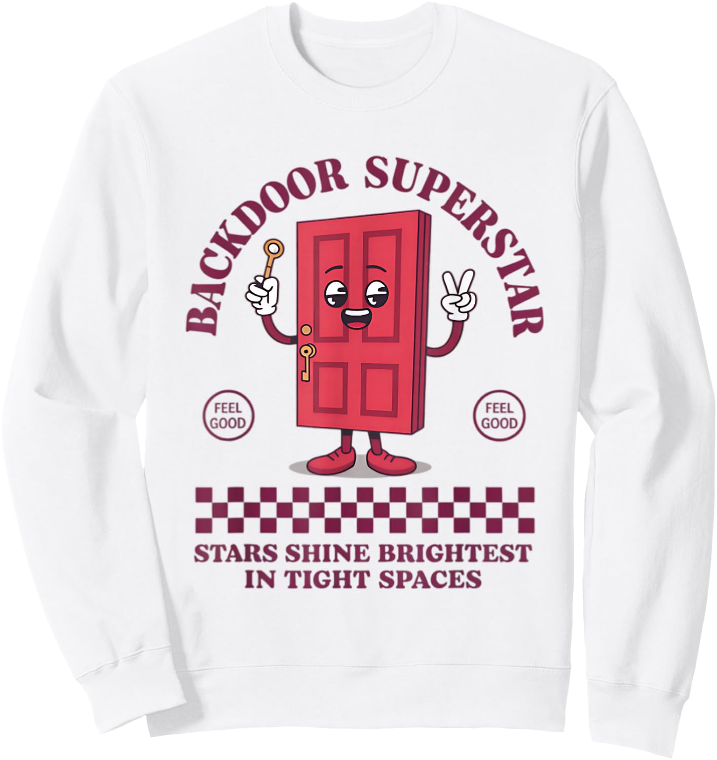Funny Inappropriate Embarrassing Gag Meme Adult Humor Women Sweatshirt - Sweatshirt | White