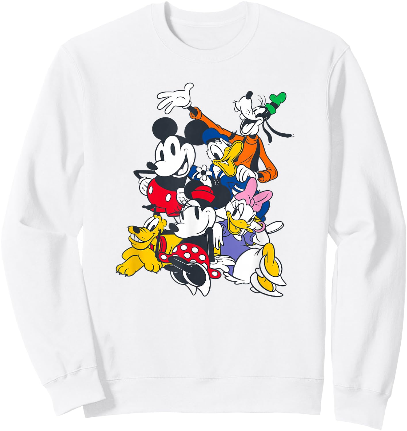 Disney Mickey And Friends Sensational Six Best Friends Sweatshirt - Sweatshirt | White
