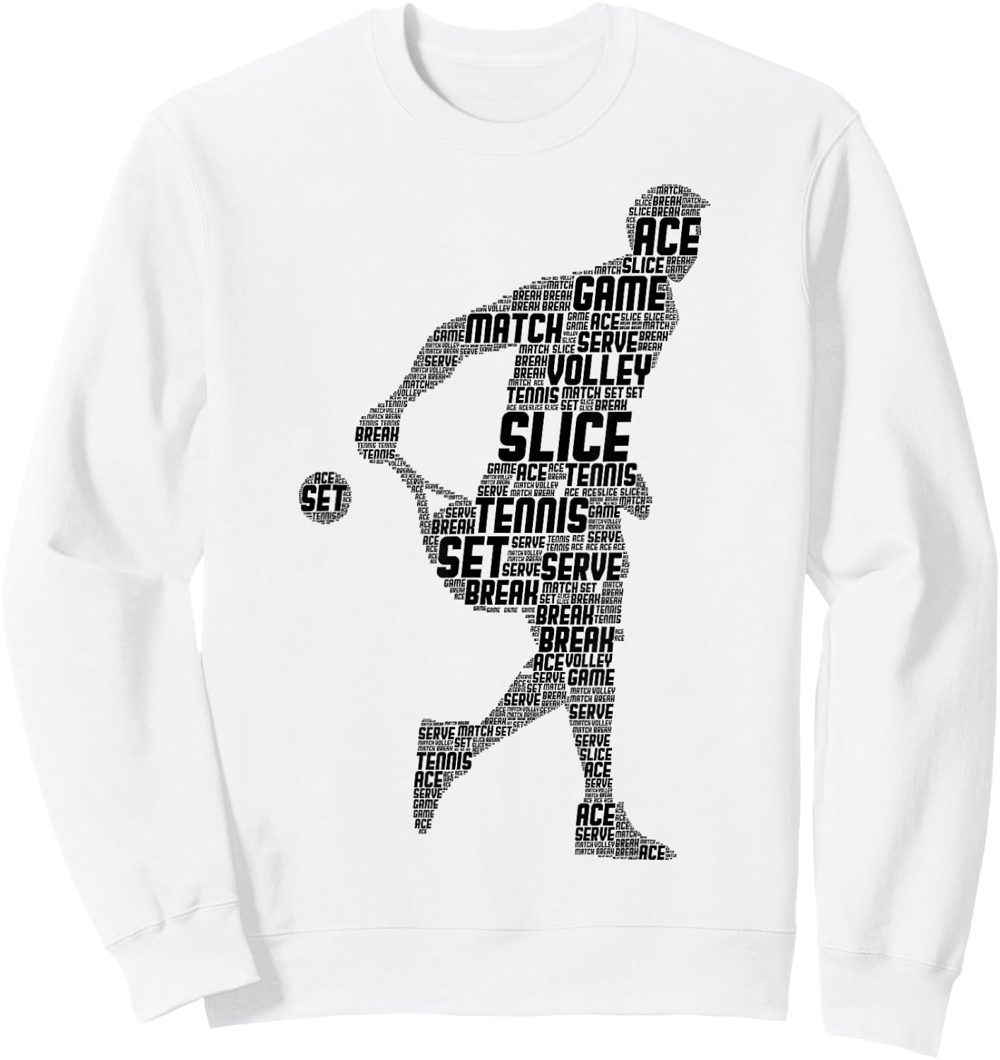 Tennis Boys Youth Men Kids Sweatshirt - Sweatshirt | White