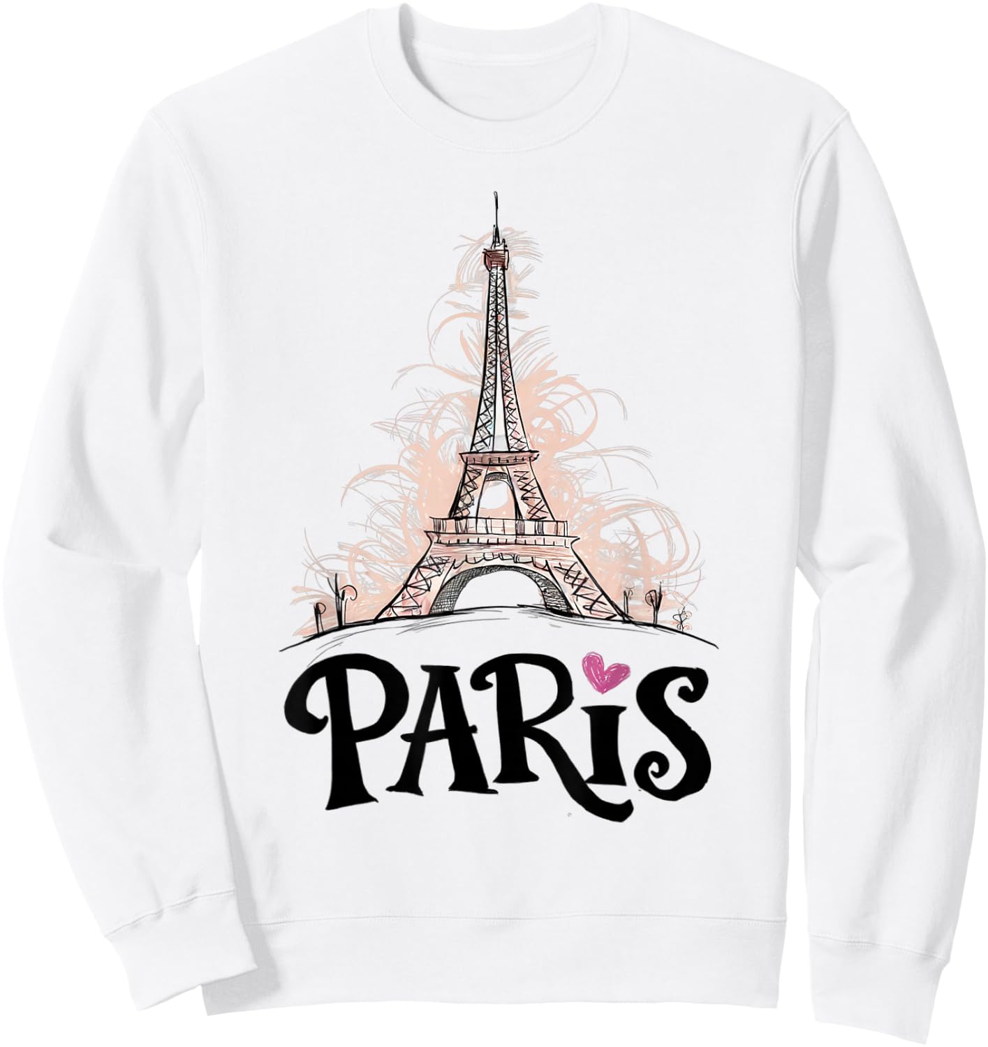 Eiffel Tower Paris Holiday France Souvenir Women Girls Sweatshirt - Sweatshirt | White